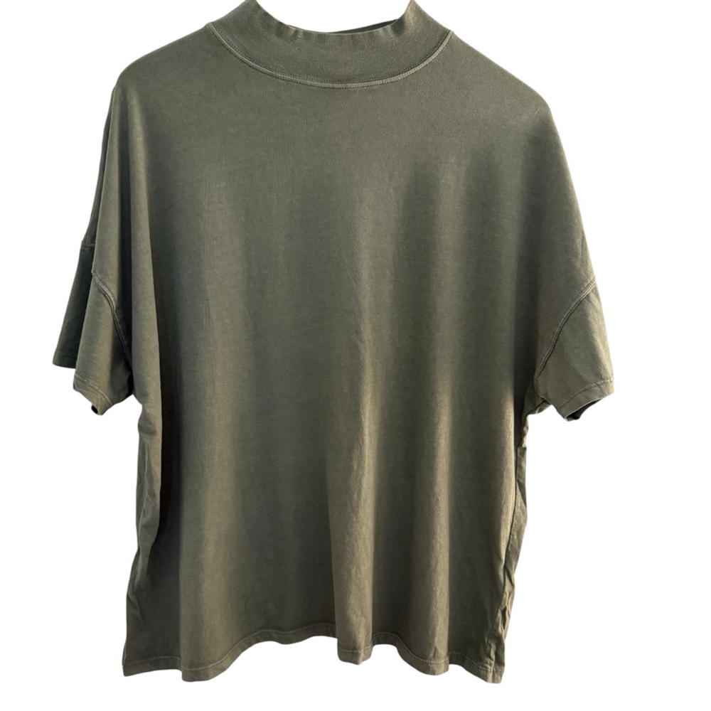 Free People Casual Olive Green Women's Top - Picture 3 of 6